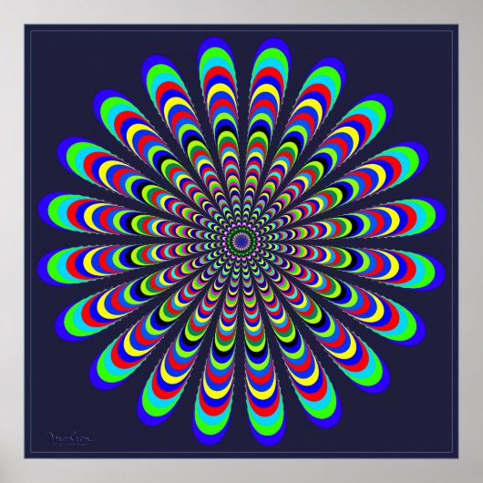 Optische verlichting ventilatorpropeller poster (Voorkant)