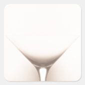 Optische verlichting vierkante sticker (Voorkant)