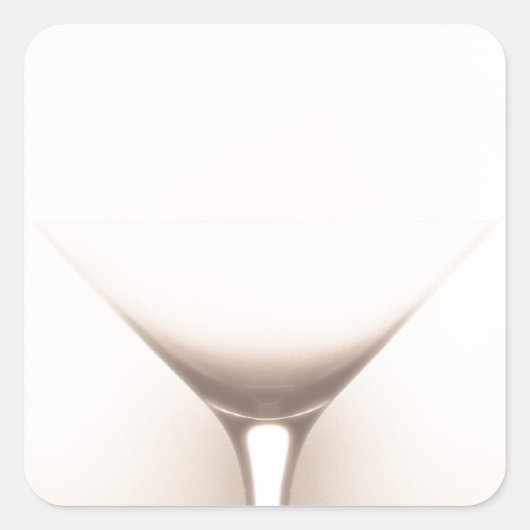 Optische verlichting vierkante sticker (Voorkant)