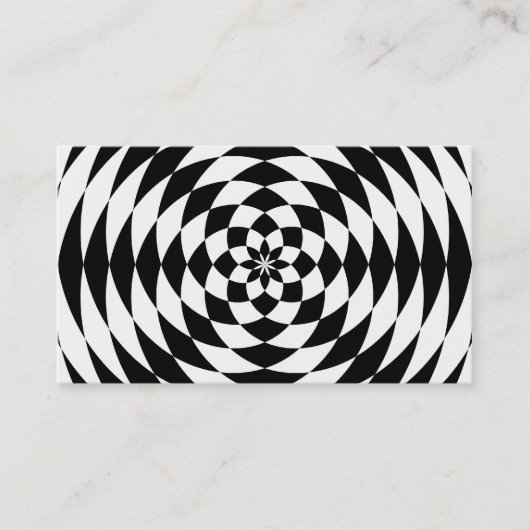 Optische verlichting visitekaartje (Voorkant)