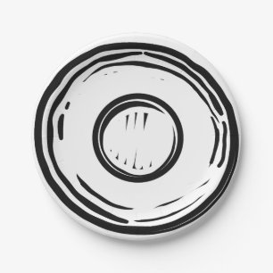 Optische verlichting voor zwart-wit 2D-partij Papieren Bordje