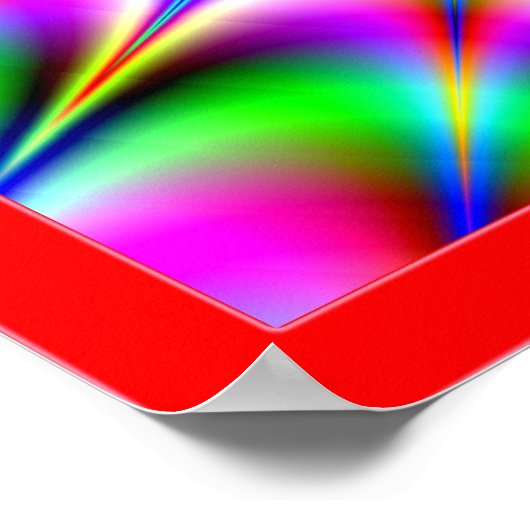 Optische verlichting zonneexplosie poster (Hoek)