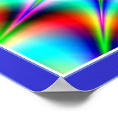 Optische verlichting zonnevlakke poster (Hoek)