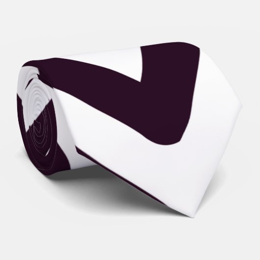 Optische verlichting zwart-wit diamant stropdas (Opgerold)