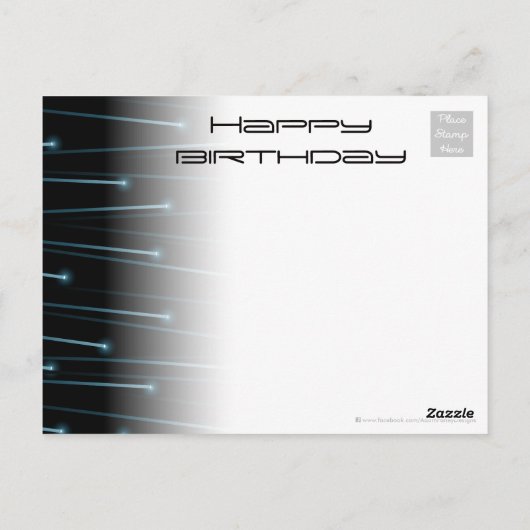 Optische vezelkabels briefkaart (Achterkant)