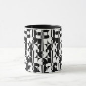 Optische viooltjes mok (Midden)