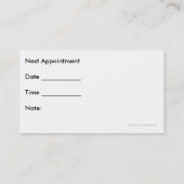 Optische Visitekaartjes Afsprakenkaartje (Achterkant)