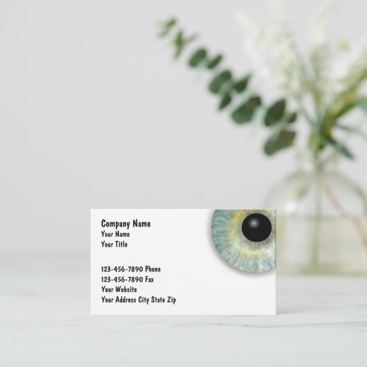 Optische Visitekaartjes Afsprakenkaartje (Staand voorkant)