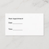 Optische Visitekaartjes Afsprakenkaartje (Achterkant)