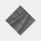 Optische zwarte en zilververlichting servet (Hoek)