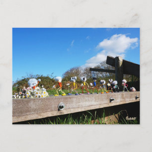 Optocht van Fubby's naar felicitatie. Briefkaart