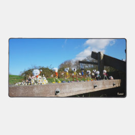 Optocht van Fubby's naar felicitatie. Bureaumat