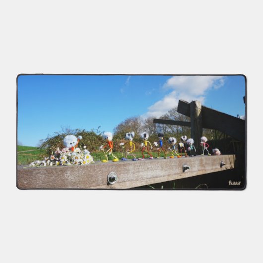 Optocht van Fubby's naar felicitatie. Bureaumat (Voorkant)