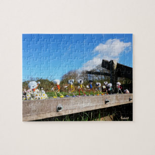 Optocht van Fubby's naar felicitatie. Legpuzzel