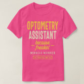 Optometrie Assistant Job Title Professionals Occup T-shirt (Design voorkant)