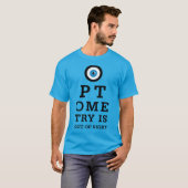 Optometrie buiten bereik t-shirt (Voorkant volledig)