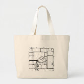 Optometrie-Cartoon 3070 Grote Tote Bag (Voorkant)