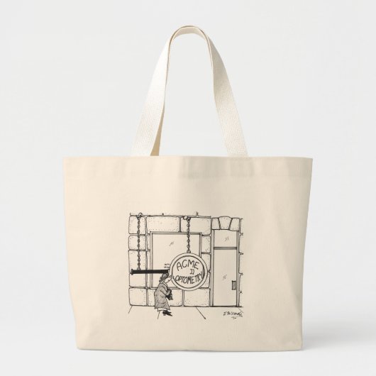 Optometrie-Cartoon 3070 Grote Tote Bag (Voorkant)