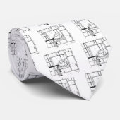 Optometrie-Cartoon 3070 Stropdas (Opgerold)