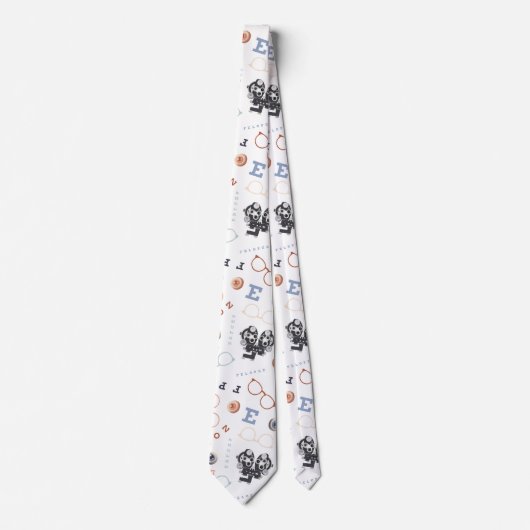 Optometrie in wit stropdas (Voorkant)