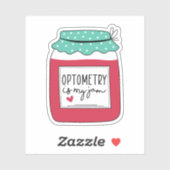 Optometrie is mijn jam, Optometrist Gift Sticker (Vel)