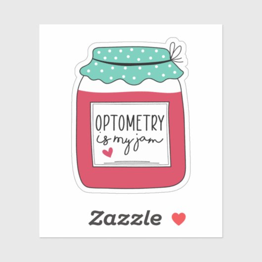Optometrie is mijn jam, Optometrist Gift Sticker (Vel)