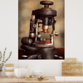 Optometrie - Lenssnijmachine Poster (Keuken)
