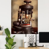 Optometrie - Lenssnijmachine Poster (Thuiskantoor)