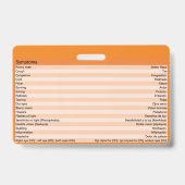 Optometrie Medische Spaanse badges (Achterkant)