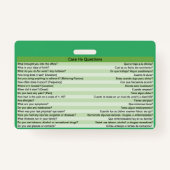 Optometrie Medische Spaanse badges (Voorkant)