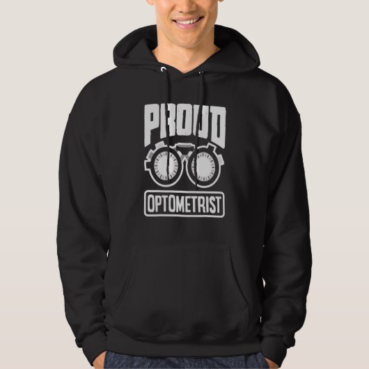 Optometrie Oftalmoloog Optometri van Opticien Hoodie (Voorkant)