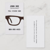 Optometrie oogbril visitekaartje (Voorkant / Achterkant)