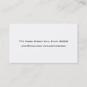 Optometrie oogbril visitekaartje (Achterkant)