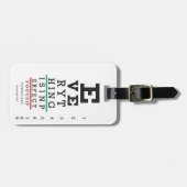 Optometrie Ooggrafiek Bagagelabel (Voorkant horizontaal)