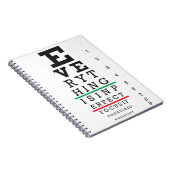 Optometrie Ooggrafiek Notitieboek (Rechterzijde)