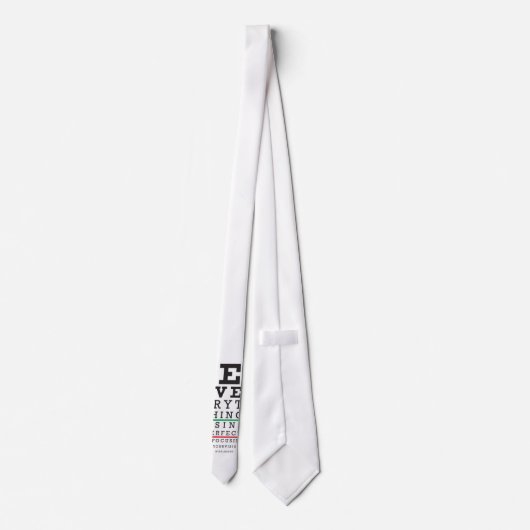 Optometrie Ooggrafiek Stropdas (Achterkant)