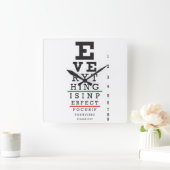 Optometrie Ooggrafiek Vierkante Klok (Huis)