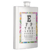 Optometrie, oogheelkunde "oogkaart" kolf flacon (Rechts)