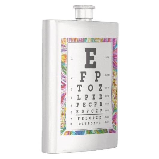 Optometrie, oogheelkunde "oogkaart" kolf flacon