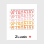 Optometrie, Optometrist Gift, Optometry Student Sticker (Vel)