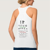 Optometrie, Perfect Vision, geen bril nodig Tanktop (Achterkant)