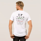 Optometrie, Perfect Vision, geen bril nodig Tri-Blend Shirt (Achterkant volledig)