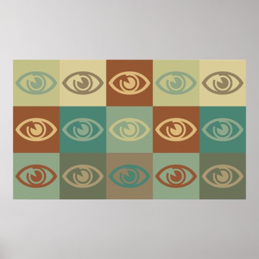 Optometrie Pop Art Poster (Voorkant)