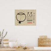 Optometrie Poster Oftalmoloog (Keuken)