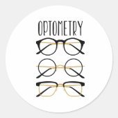 Optometrie Ronde Sticker (Voorkant)