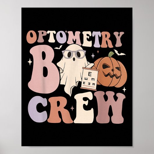 Optometrie Team Optometrie Boo Crew Halloween Opti Poster (Voorkant)