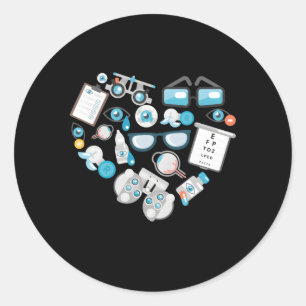 Optometrie Toekomstige Optometrist Optisch Assiste Ronde Sticker