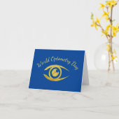 Optometriedag Dank je wel Kaart (Gele Bloem)