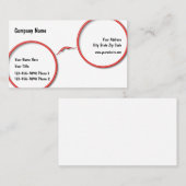 Optometriegeelassenontwerp Lijst Visitekaartje (Voorkant / Achterkant)