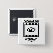 Optometriestunts Vierkante Button 5,1 Cm (Voorkant /achterkant)